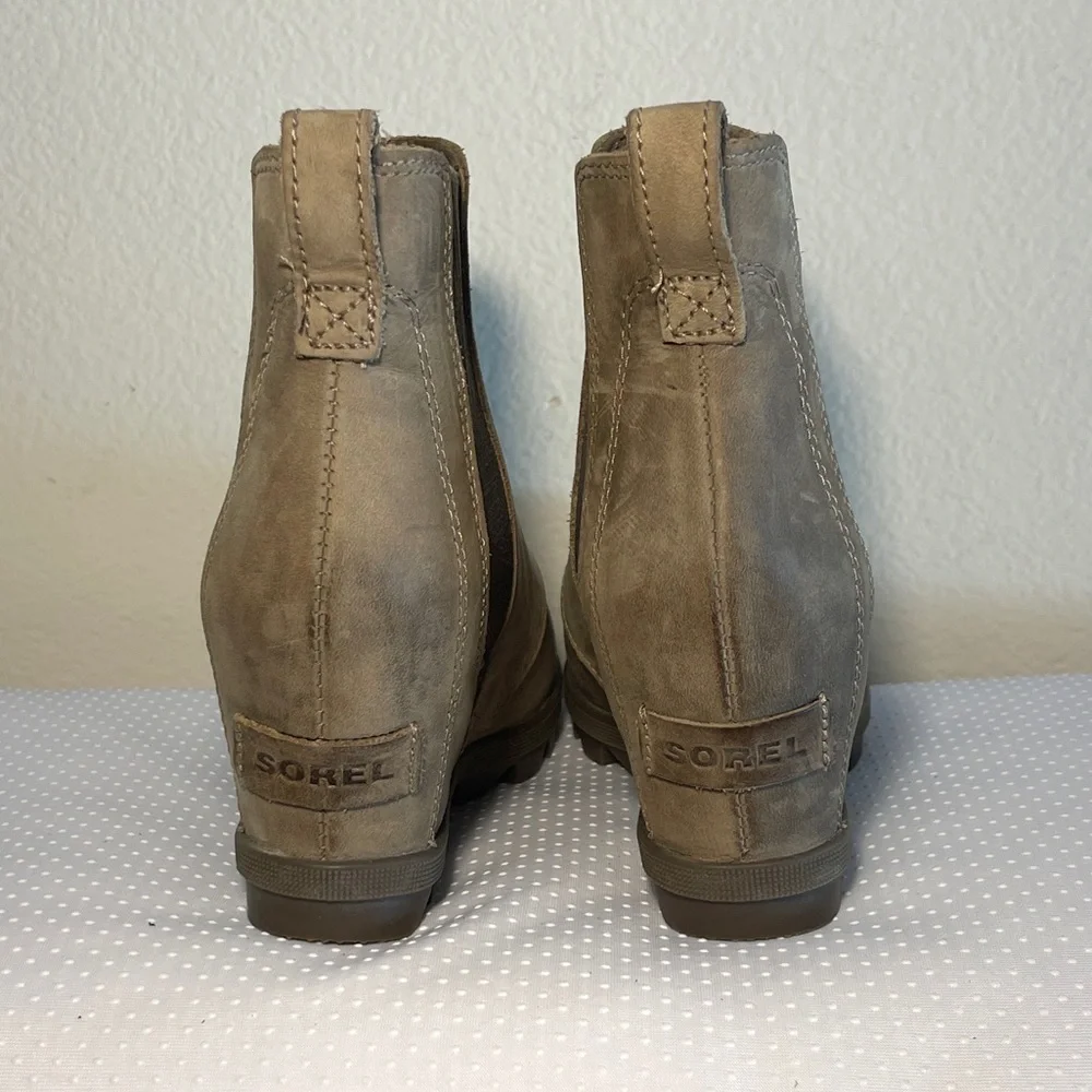 Sorel Women's Joan Of Arctic Wedge II Chelsea Nude Color Size 5.5 NL3022-010. - Picture 4 of 8